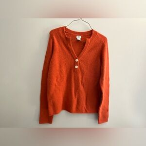 G. H. Bass & Co Women’s Small Stretch Sweater Orange Pullover